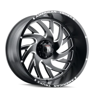 American Truxx – XCLUSIVE – Black – 22″x12″ -44mm – Summer Wheels – AT1907-22285M-44